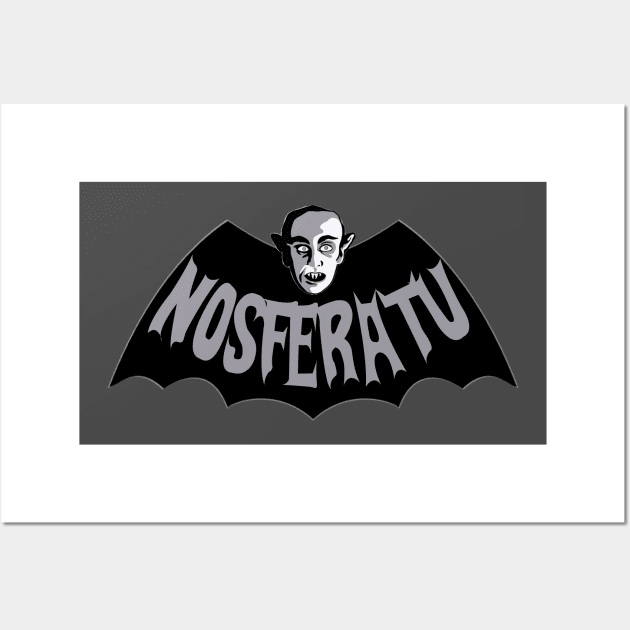 Nosferatu Bat Symbol Wall Art by EnchantedTikiTees